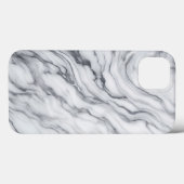 Elegant White and Grey Marble phone case - Modern  (Achterkant (horizontaal))