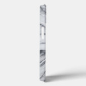 Elegant White and Grey Marble phone case - Modern  (Achterkant / Rechts)