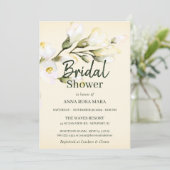 *~* Elegant White Beach Roos Floral Vrijgezellenfe Kaart (Staand voorkant)