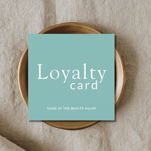 Elegant White Beauty Salon Loyalty Kaart