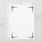 Elegant White Black College Graduation  Aankondiging (Achterkant)