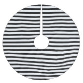 Elegant White Black Stripe Kerstboom Rok (Voorkant)