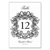 Elegant  White Black Wedding Kaart (Achterkant)