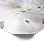 Elegant White bloemen Foto Afdruk (Hoek)