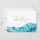 Elegant White Blue Glitter Wedding RSVP (Achterkant)