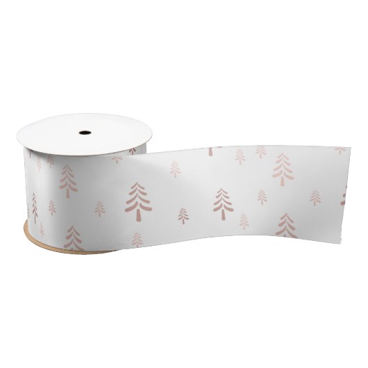 Elegant White Blush Roze kerstboom Satijnen Lint (Spoel)
