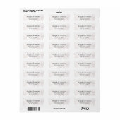 Elegant White Bokeh Glitter Blik Adres Etiket (Full Sheet)
