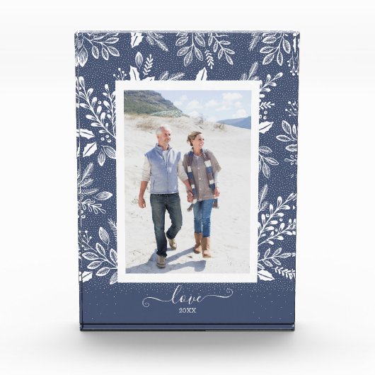 Elegant White Botanicals Fotoblokken (Voorkant)