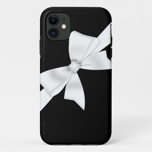 Elegant White Bow Case-Mate iPhone Case (Achterkant)