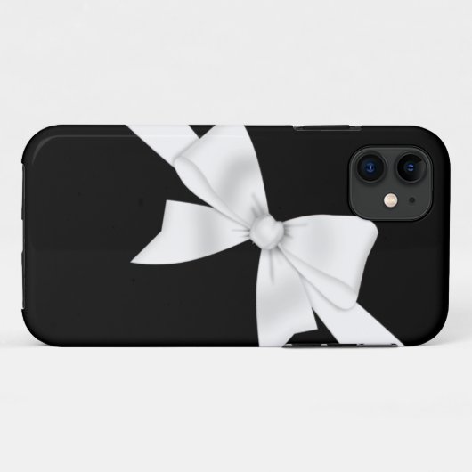 Elegant White Bow Case-Mate iPhone Case (Achterkant (horizontaal))
