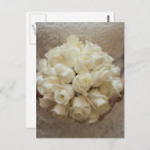 Elegant White Bridal Bouquet Briefkaart (Voorkant / Achterkant)