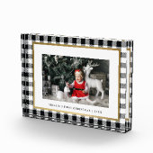 Elegant White Buffalo gepersonaliseerde feestdag Fotoblokken (Rechts)