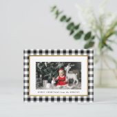 Elegant White Buffalo Pset Photo Briefkaart (Staand voorkant)