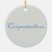 Elegant White Calla Lilies Keramisch Ornament (Achterkant)