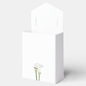 Elegant White Calla Lilies Wedding Bedankdoosjes (Geopend)