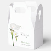 Elegant White Calla Lilies Wedding Bedankdoosjes (Geopend)