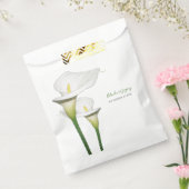 Elegant White Calla Lilies Wedding Bedankzakje (Gezegeld)