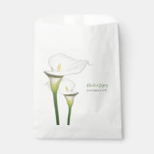 Elegant White Calla Lilies Wedding Bedankzakje (Voorkant)