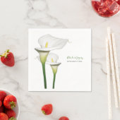 Elegant White Calla Lilies Wedding Servet (Insitu)