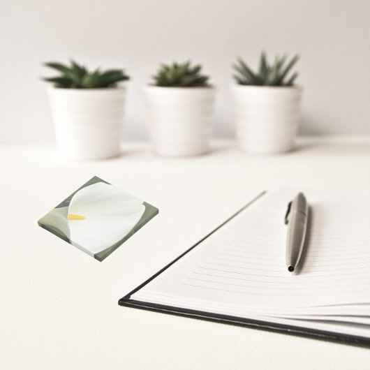 Elegant White Calla Lily Floral Post-it® Notes