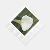 Elegant White Calla Lily Floral Servet (Hoek)