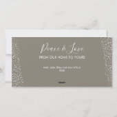 Elegant White Candle Kerstmis Feestdagenkaart (Achterkant)