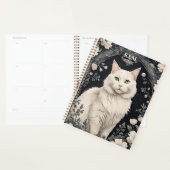Elegant White Cat Planner (Display)