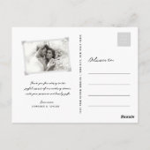 Elegant White Cherry Blossom Sakura Love & Bedankt Briefkaart (Achterkant)