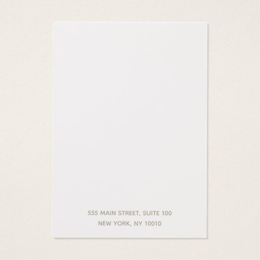 Elegant White Circle Motif Earring Display Kaart (Achterkant)