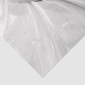 Elegant White Cream Heart Tissue Papier (Detail)