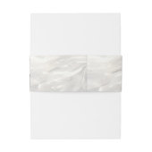 Elegant White Cream Heart Uitnodigingen Wikkel (Achterkant Voorbeeld)