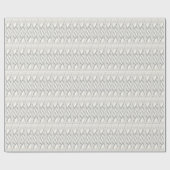 Elegant White Cream Heart Wrapping Paper Cadeaupapier (Vlak)