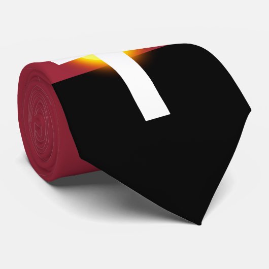 Elegant White Cross Stropdas (Opgerold)