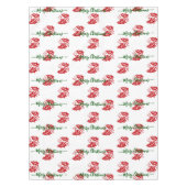 Elegant White Custom kerst Holly Tafelkleed (Voorkant)