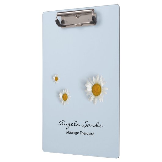 Elegant white daisies blue klembord (Links)