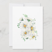 Elegant White Daisies Floral Christelijk Wedding Kaart (Achterkant)