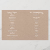 Elegant White Daisies Mason Jar Wedding Programme (Achterkant)