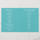 Elegant White Daisies Mason Jar Wedding Programme (Achterkant)