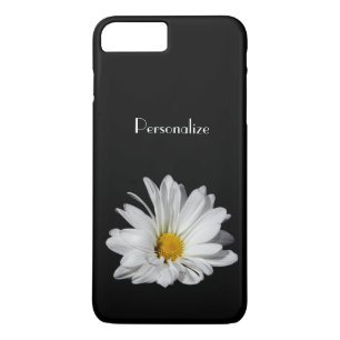 Elegant White Daisy Flower met naam Case-Mate iPhone Case