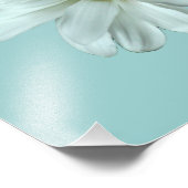 Elegant White Daisy Photo Print Foto Afdruk (Hoek)