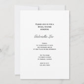 Elegant White Daisy Vrijgezellenfeest Kaart (Achterkant)