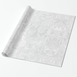 Elegant White Damask Cadeaupapier
