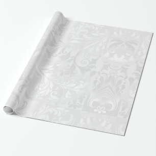 Elegant White Damask Cadeaupapier