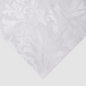 Elegant White Damask Tissuepapier (Detail)