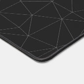 Elegant White Dark Grey geometric mesh Monogram Bureaumat (Hoek)