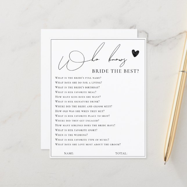 Elegant white die het beste spel kent (Voorkant / Achterkant in situ)