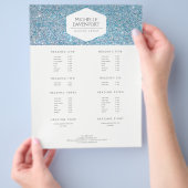 ELEGANT WHITE EMBLEM OP BLUE GLITTER FLYER (Hand)