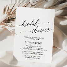 Elegant White en Black Calligraphy Vrijgezellenfee