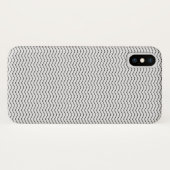 Elegant White en Black Chevron Pattern Case-Mate iPhone Case (Achterkant (horizontaal))