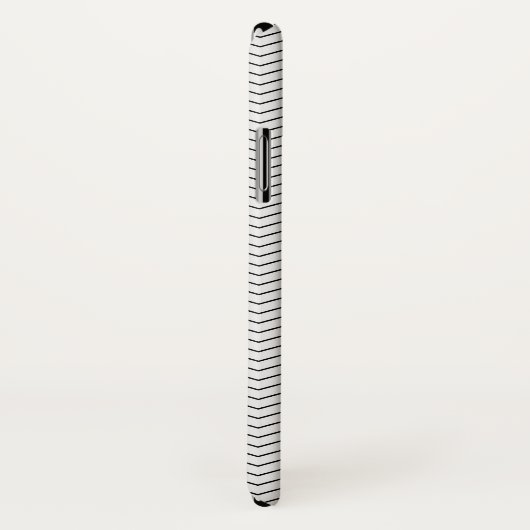 Elegant White en Black Chevron Pattern Case-Mate iPhone Case (Achterkant / rechts)